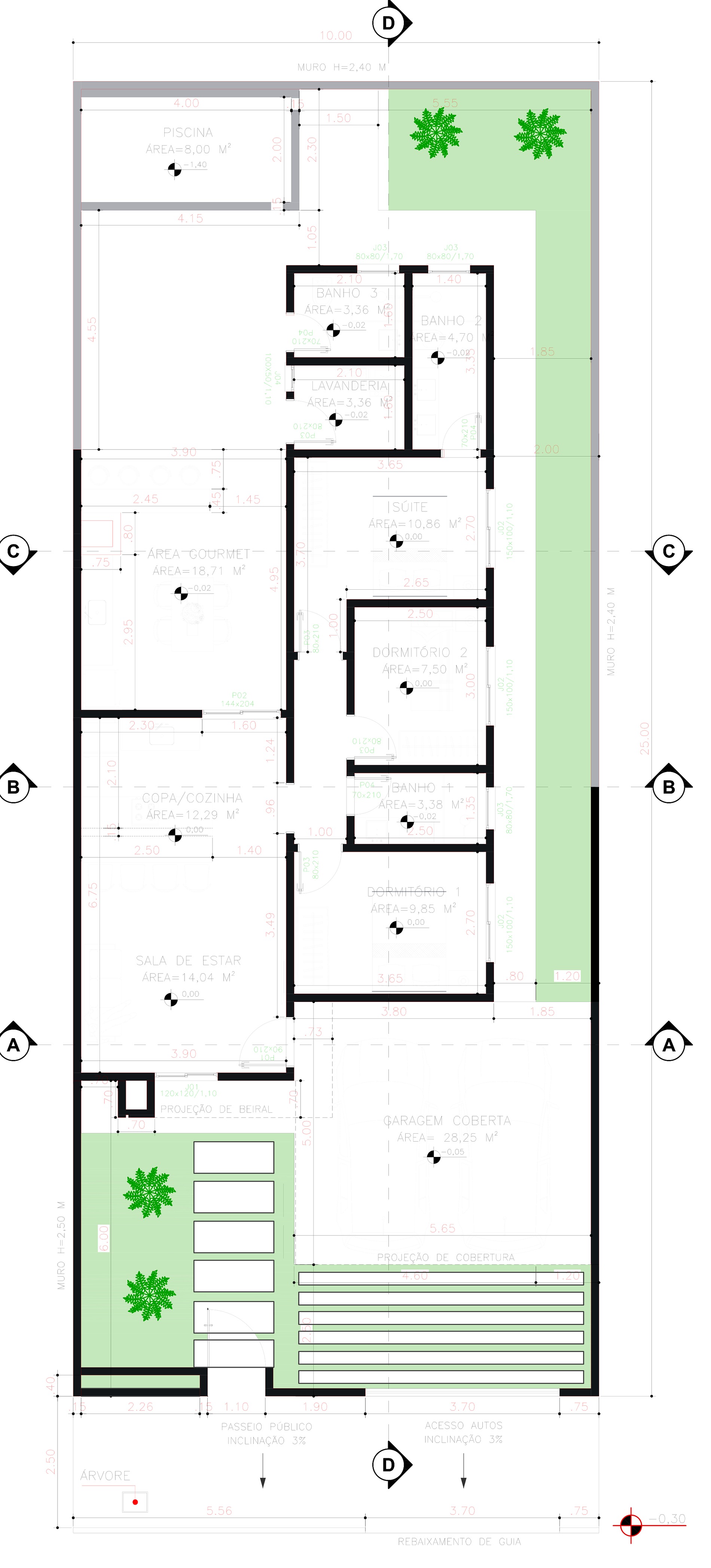Planta baixa — Casa Madalena